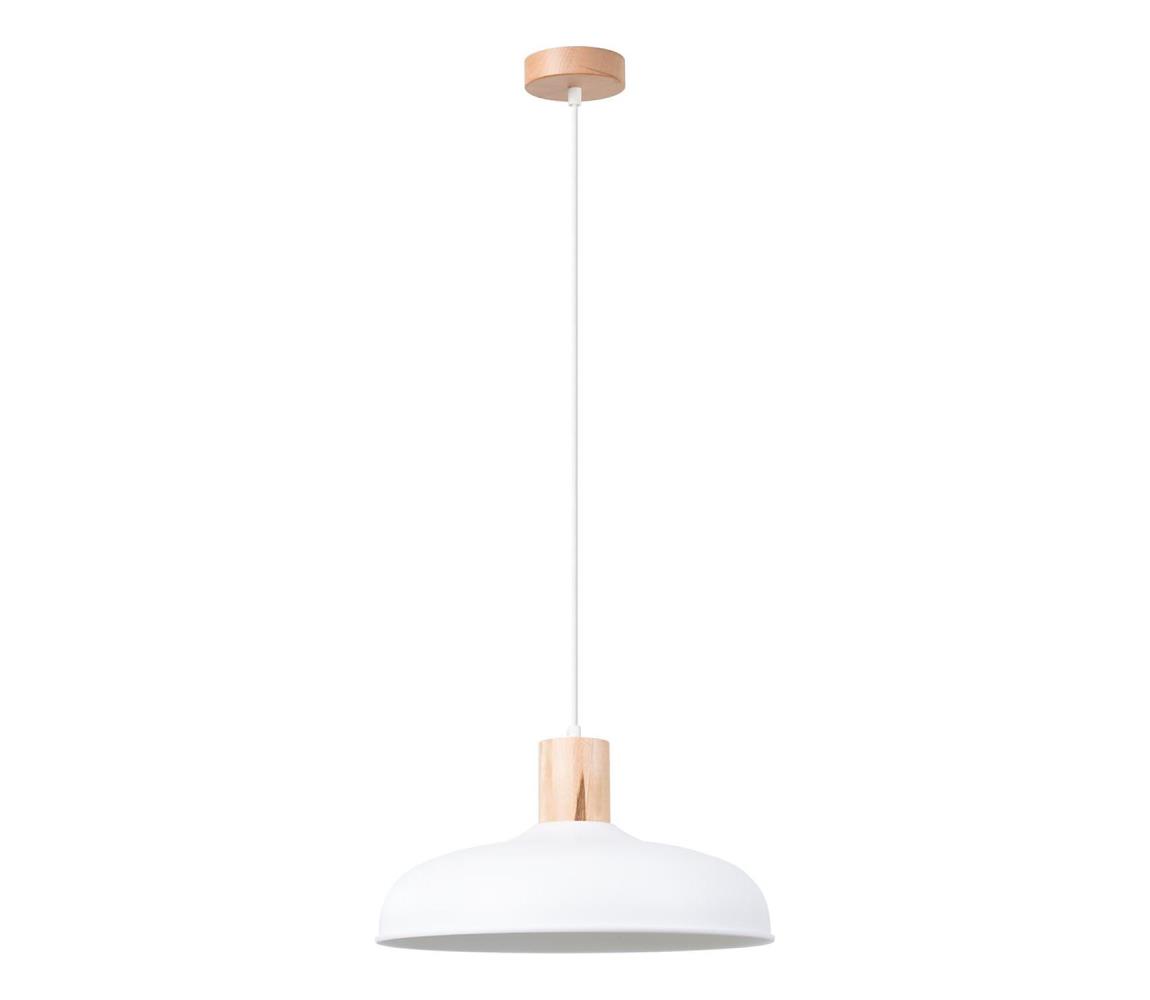  SL.1323 - Lustr na lanku INDY 1xE27/15W/230V pr. 38 cm bílá SL.1323