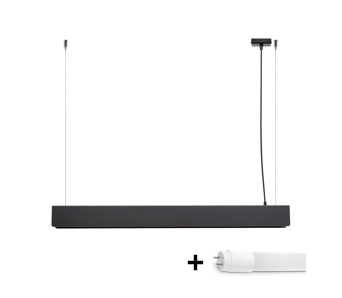  SL.1395 - LED Lustr na lanku SPARK 1xG13/8,5W/230V černá SL.1395