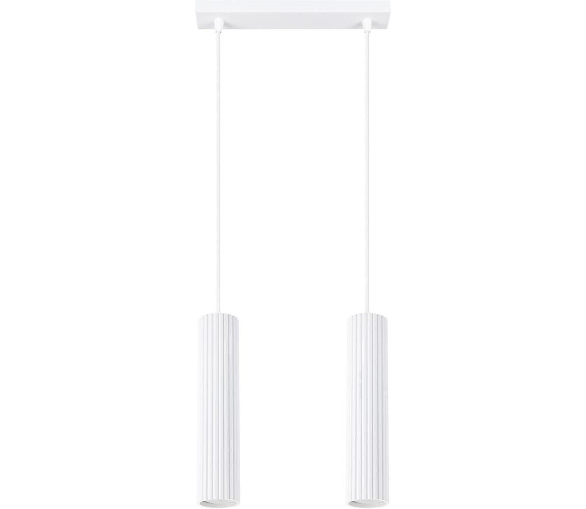  SL.1536 - Lustr na lanku KARBON 2xGU10/10W/230V bílá SL.1536
