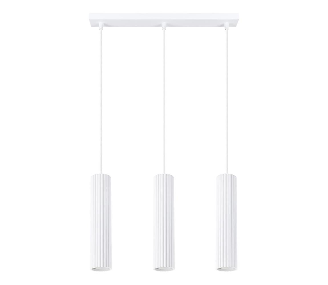  SL.1537 - Lustr na lanku KARBON 3xGU10/10W/230V bílá SL.1537