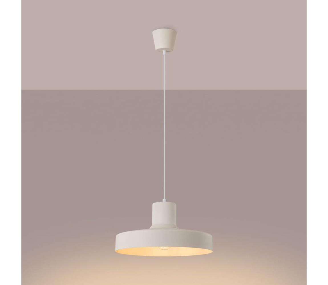  SL.1704 - Lustr na lanku BILO 1xE27/15W/230V pr. 35 cm krémová SL.1704
