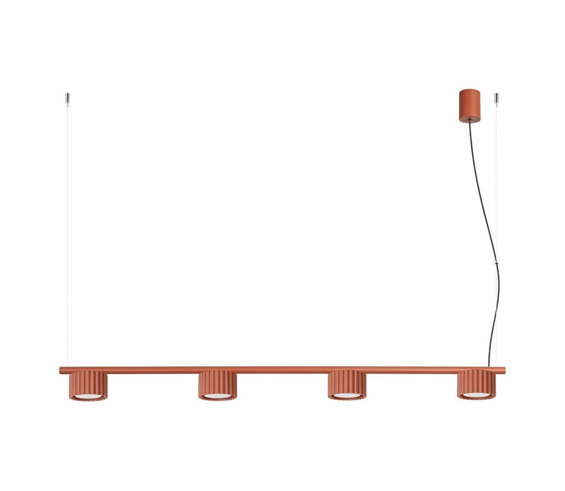  SL.2699 - Lustr na lanku AURA 4xGX53/10W/230V červená SL.2699