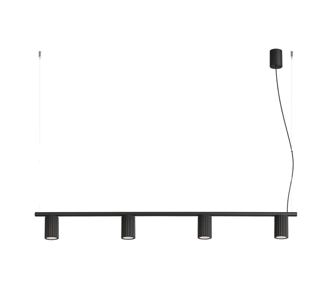  SL.2712 - Lustr na lanku KARBON 4xGU10/10W/230V černá SL.2712