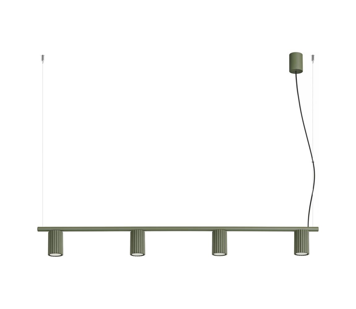  SL.2714 - Lustr na lanku KARBON 4xGU10/10W/230V zelená SL.2714