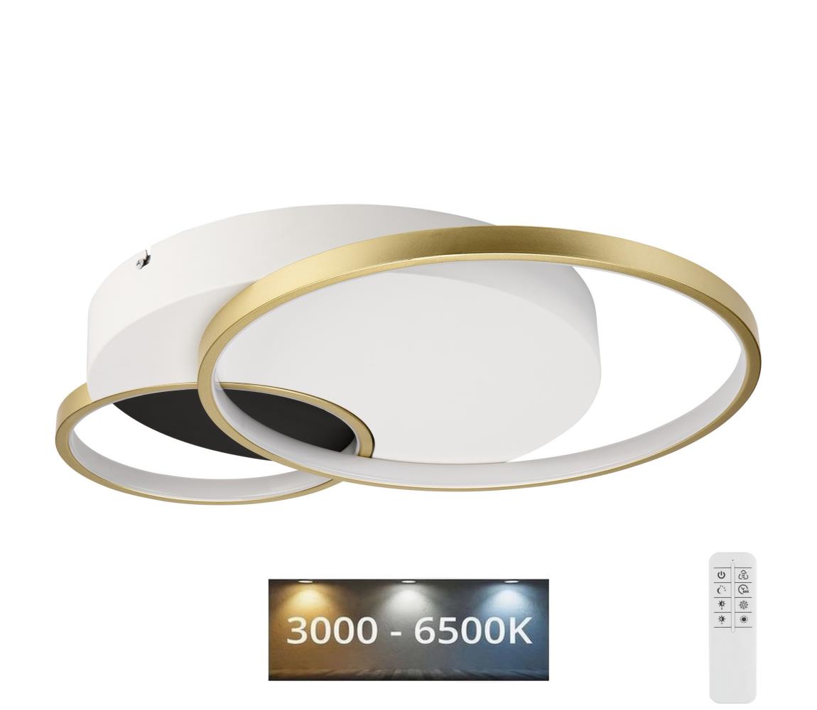  Stmívatelné stropní svítidlo BENITO LED/31W/230V 3000-6500K bílá/zlatá LM-LL-2.246