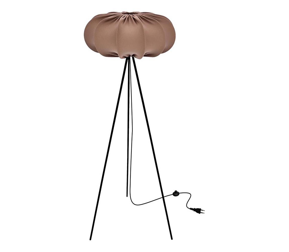  Stojací lampa CAFEE 1xE27/40W/230V hnědá/černá 51-42026