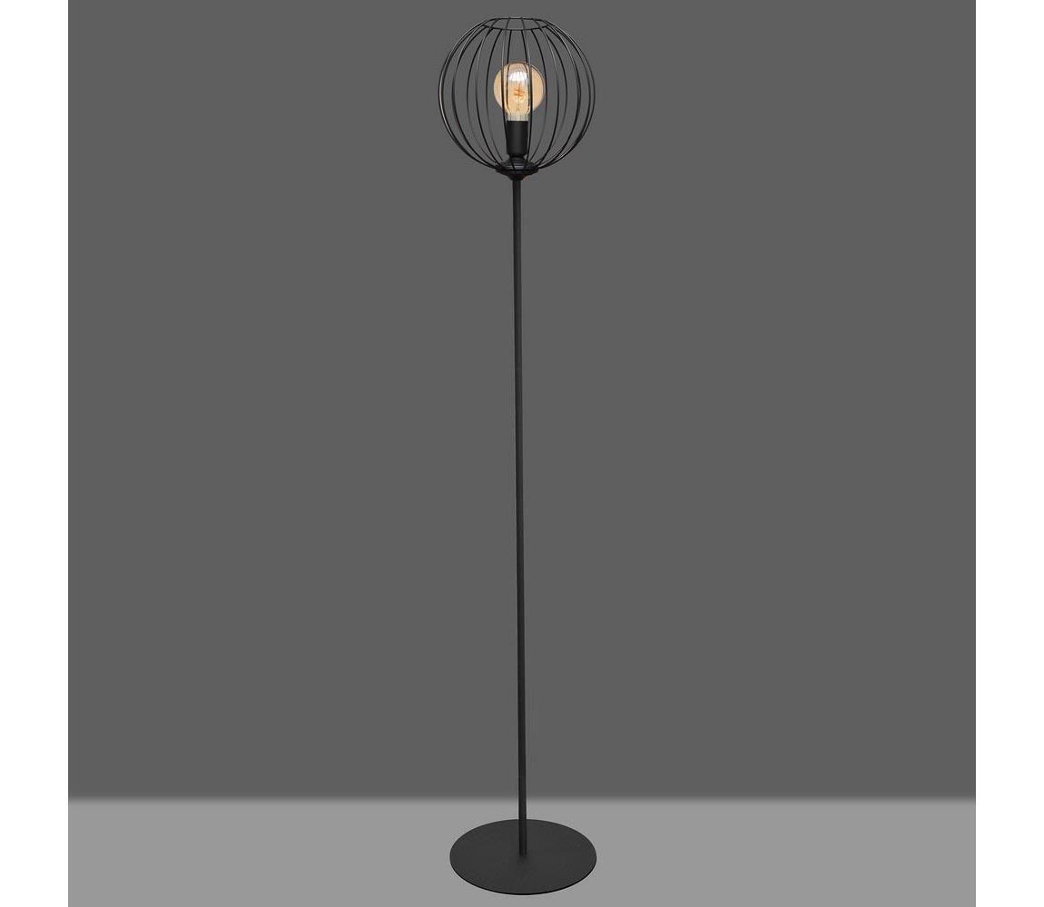  Stojací lampa MERCURE 1xE27/15W/230V černá S-1388 L/1 BK
