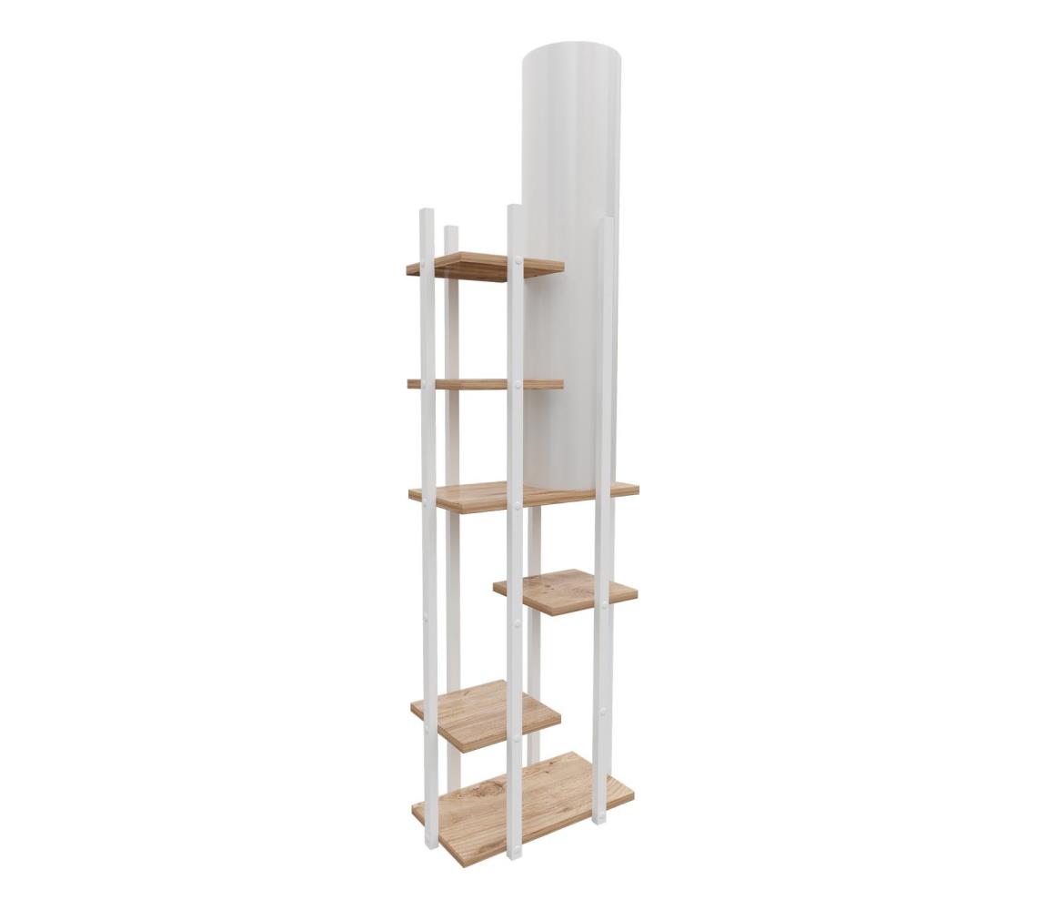  Stojací lampa s poličkami VOGUE 1xE27/40W/230V 160 cm bílá 390FLH2156