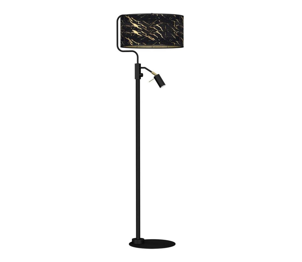  Stojací lampa SENSO 1xE27/40W/230V + 1xGU10/7W černá MLP7300