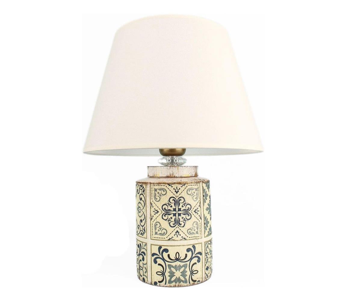  Stolní lampa RAMZES 1xE27/40W/230V bílá 687HMY2384
