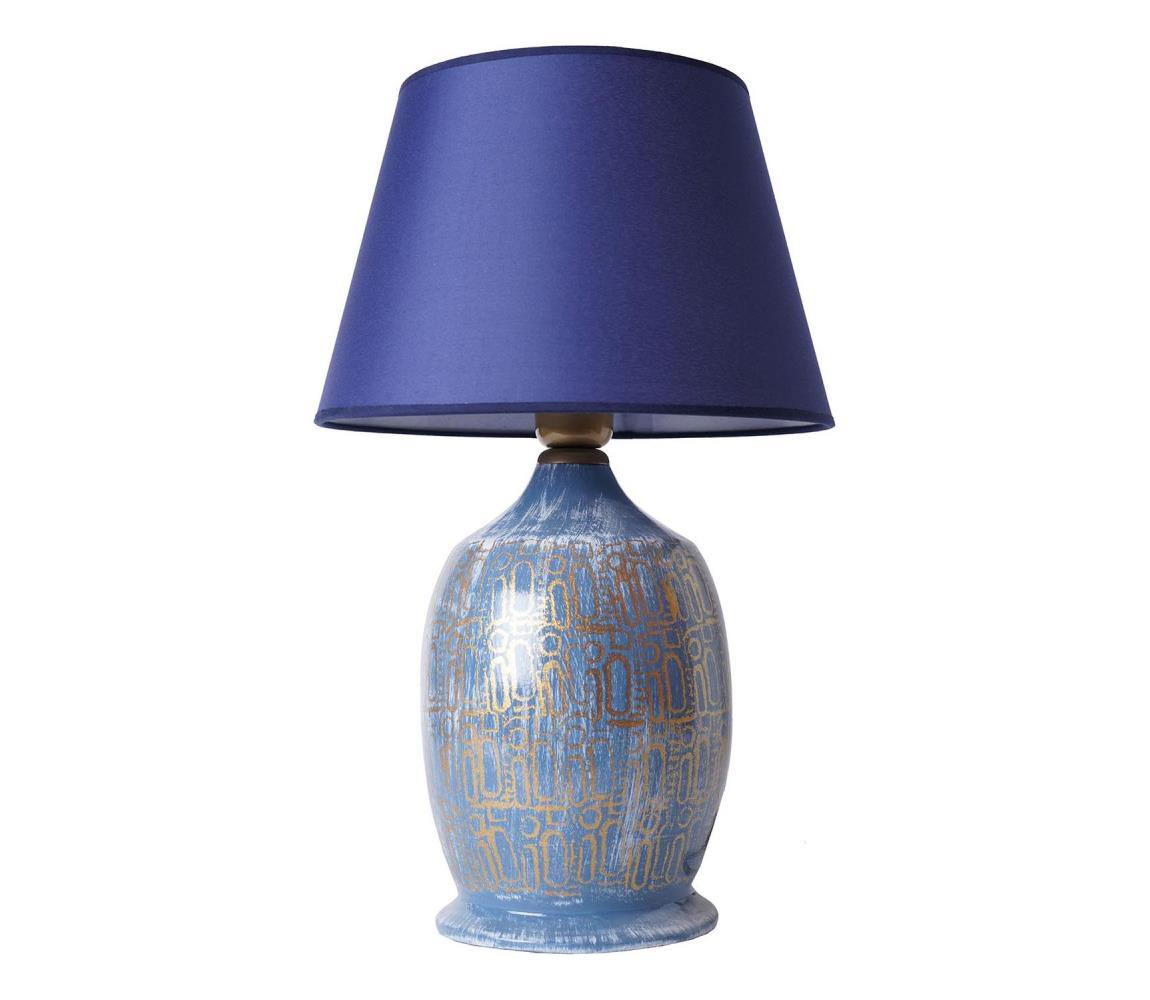  Stolní lampa RAMZES 1xE27/40W/230V modrá 687HMY2239
