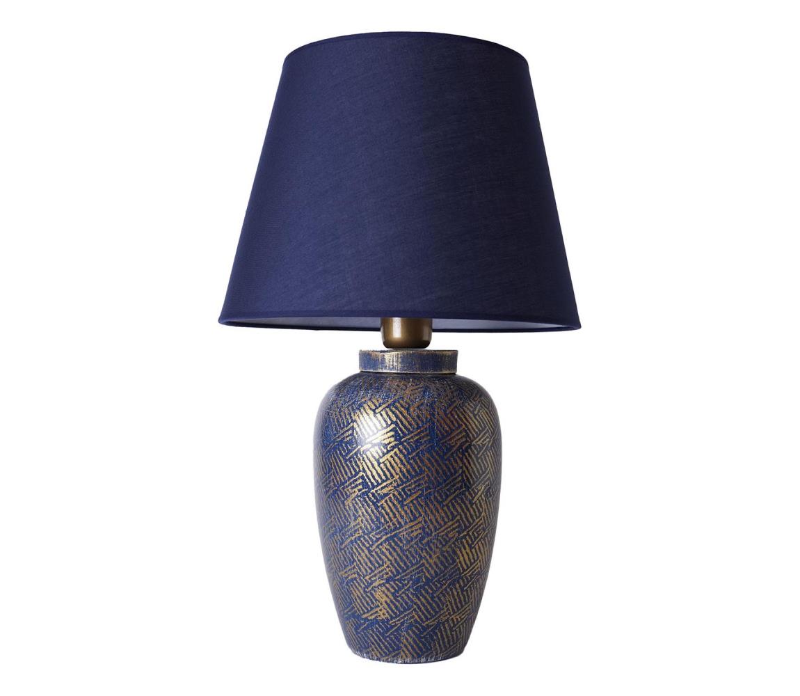  Stolní lampa RAMZES 1xE27/40W/230V modrá 687HMY2281