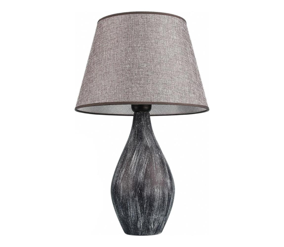  Stolní lampa RAMZES 1xE27/40W/230V šedá 687HMY2399