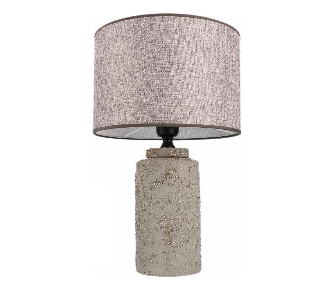  Stolní lampa RAMZES 1xE27/40W/230V šedá 687HMY2409