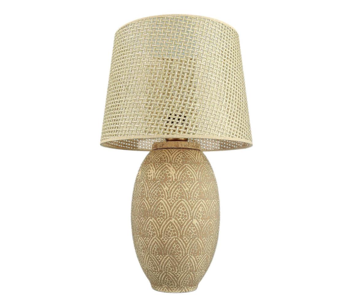  Stolní lampa RAMZES 1xE27/40W/230V zlatá 687HMY2402