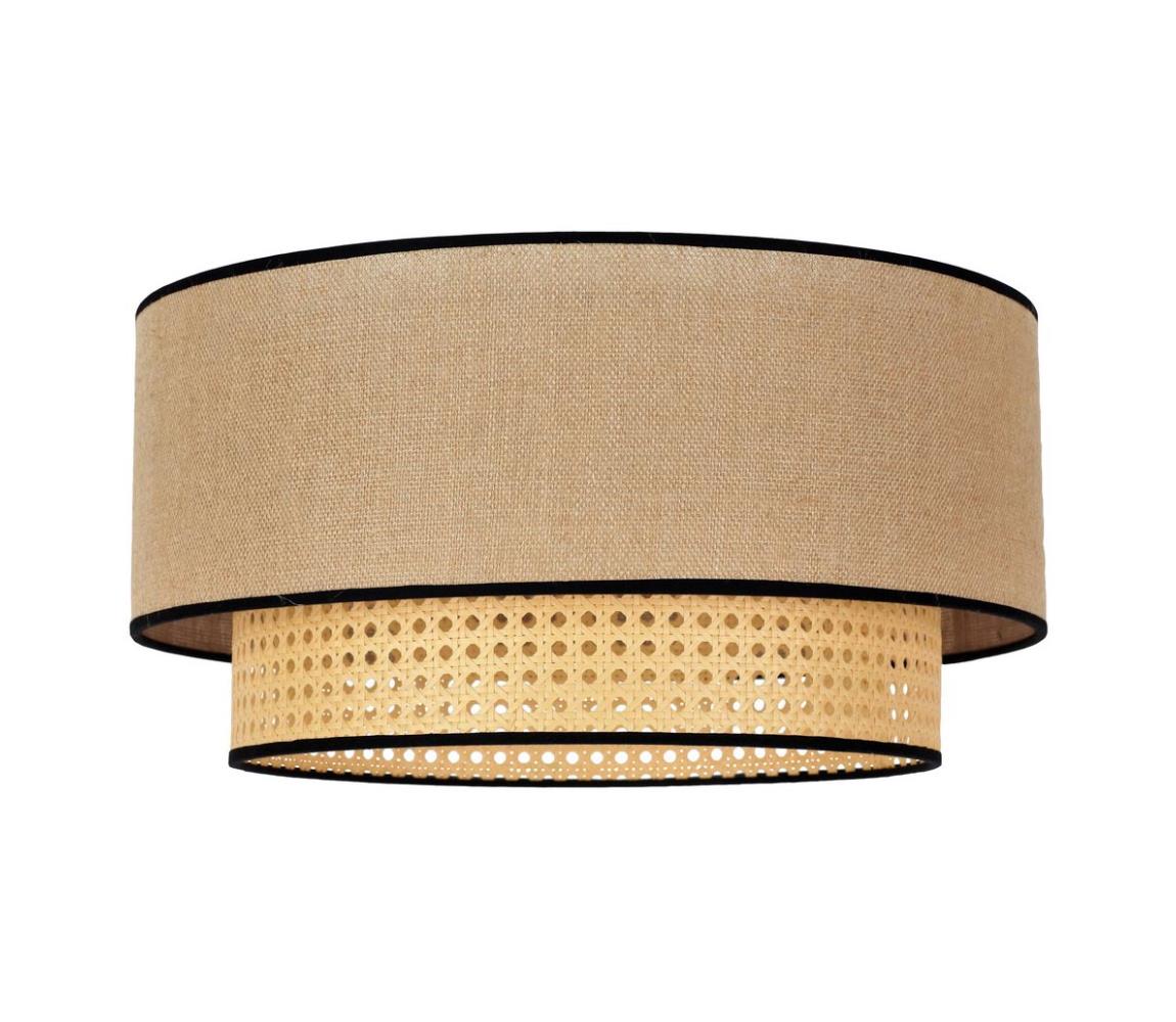  - Stropní svítidlo BOHO 1xE27/15W/230V pr. 45 cm béžová/ratan 84298
