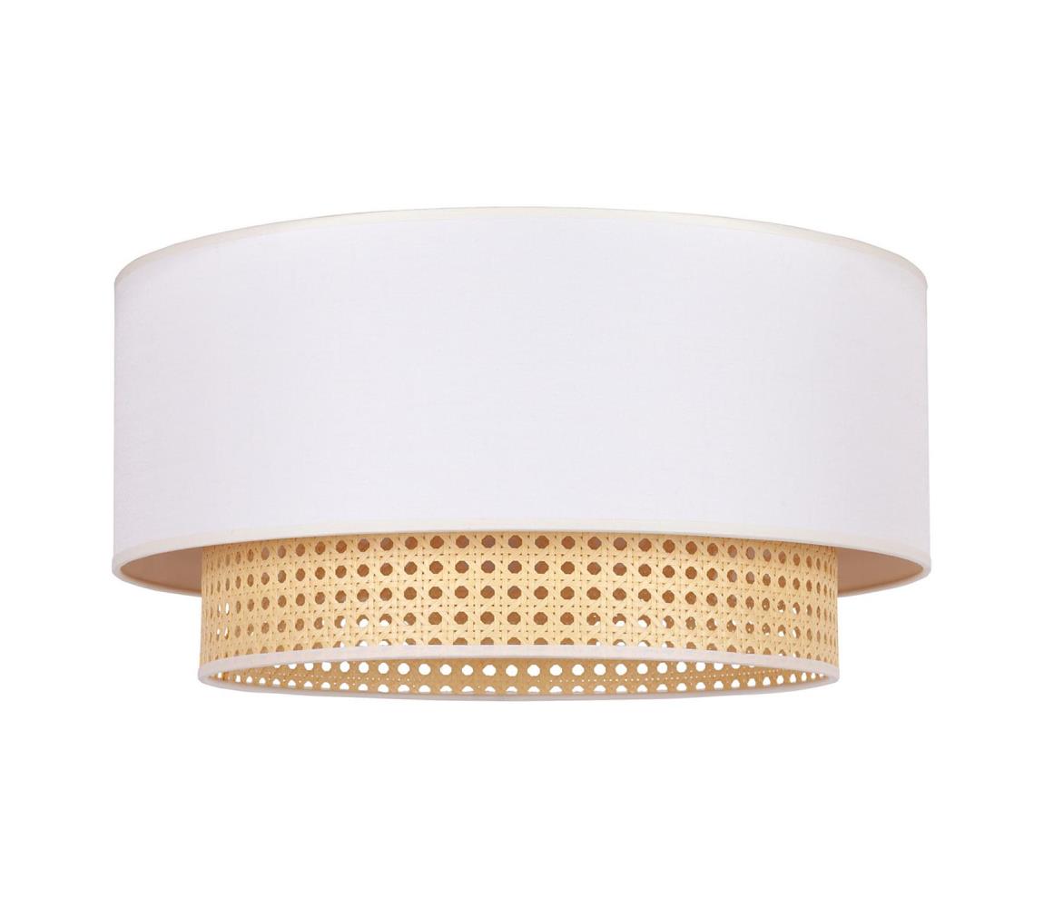  - Stropní svítidlo BOHO 3xE27/15W/230V pr. 60 cm krémová/ratan 89736