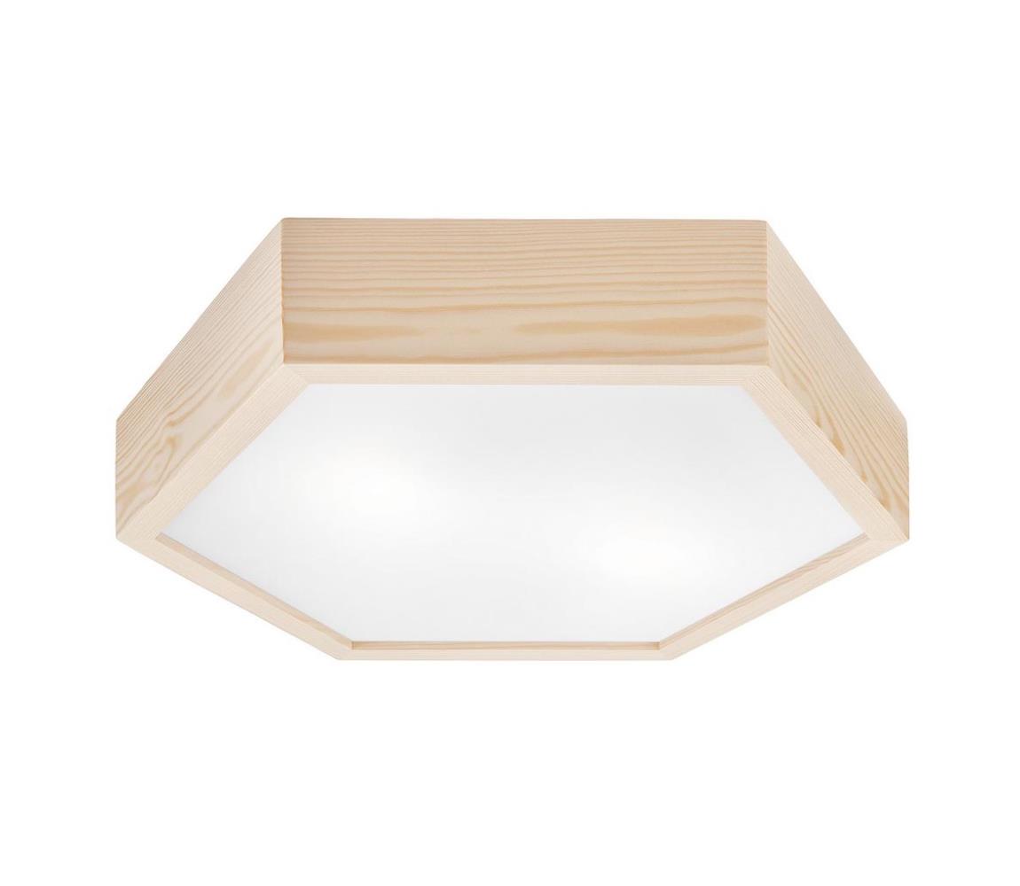  Stropní svítidlo HEX NATURAL 2xE27/60W/230V pr. 43 cm borovice LD-PD 5.2 natural