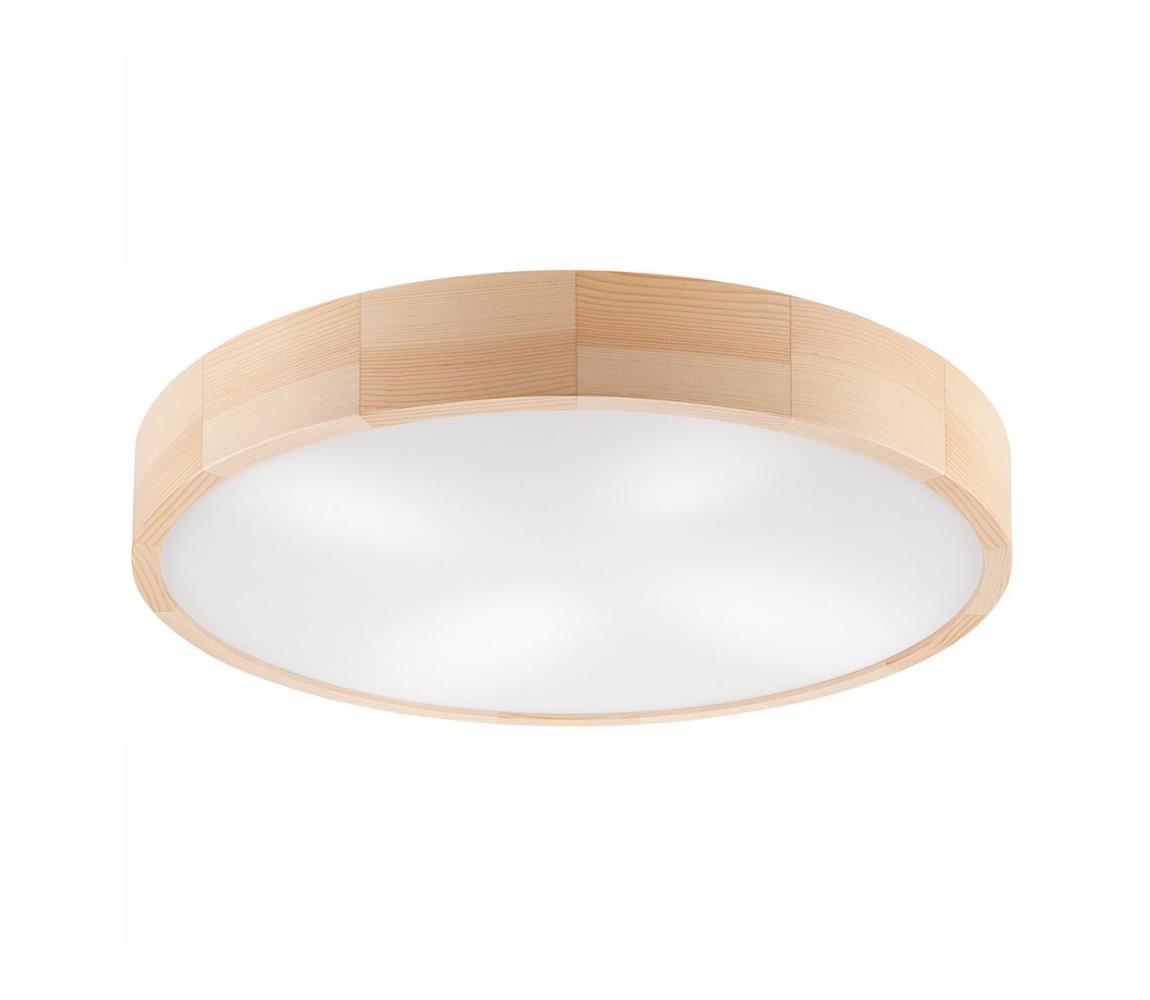  Stropní svítidlo NATURAL 4xE27/60W/230V pr. 57,5 cm borovice LD-PD-6.13 SOSNA
