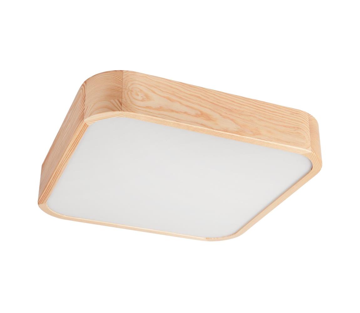  Stropní svítidlo NATURAL SQUARE 4xE27/15W/230V 45x45 cm borovice LD-PD-11.2/SOSNA