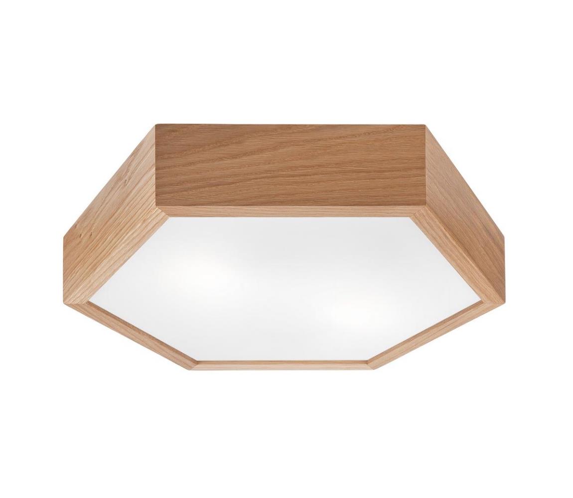  Stropní svítidlo OAK HEX 2xE27/60W/230V pr. 43 cm dub LD-PD 5.2 oak