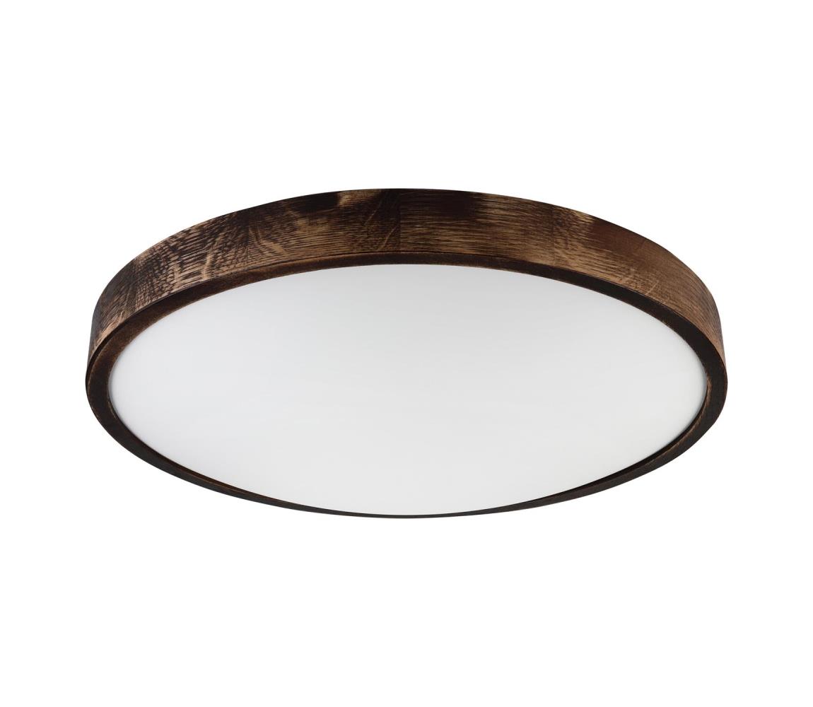  Stropní svítidlo OAK SMOKY SLIM 3xE27/15W/230V pr. 47 cm dub/tmavě hnědá LD-PD-8.3