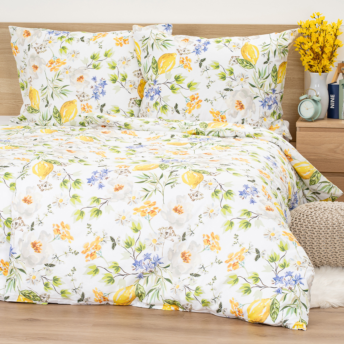 4Home Bavlněné povlečení Lemon Delight, 140 x 220 cm, 70 x 90 cm