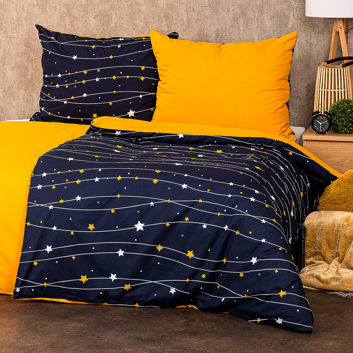 4Home Bavlněné povlečení Night sky, 220 x 200 cm, 2 ks 70 x 90 cm
