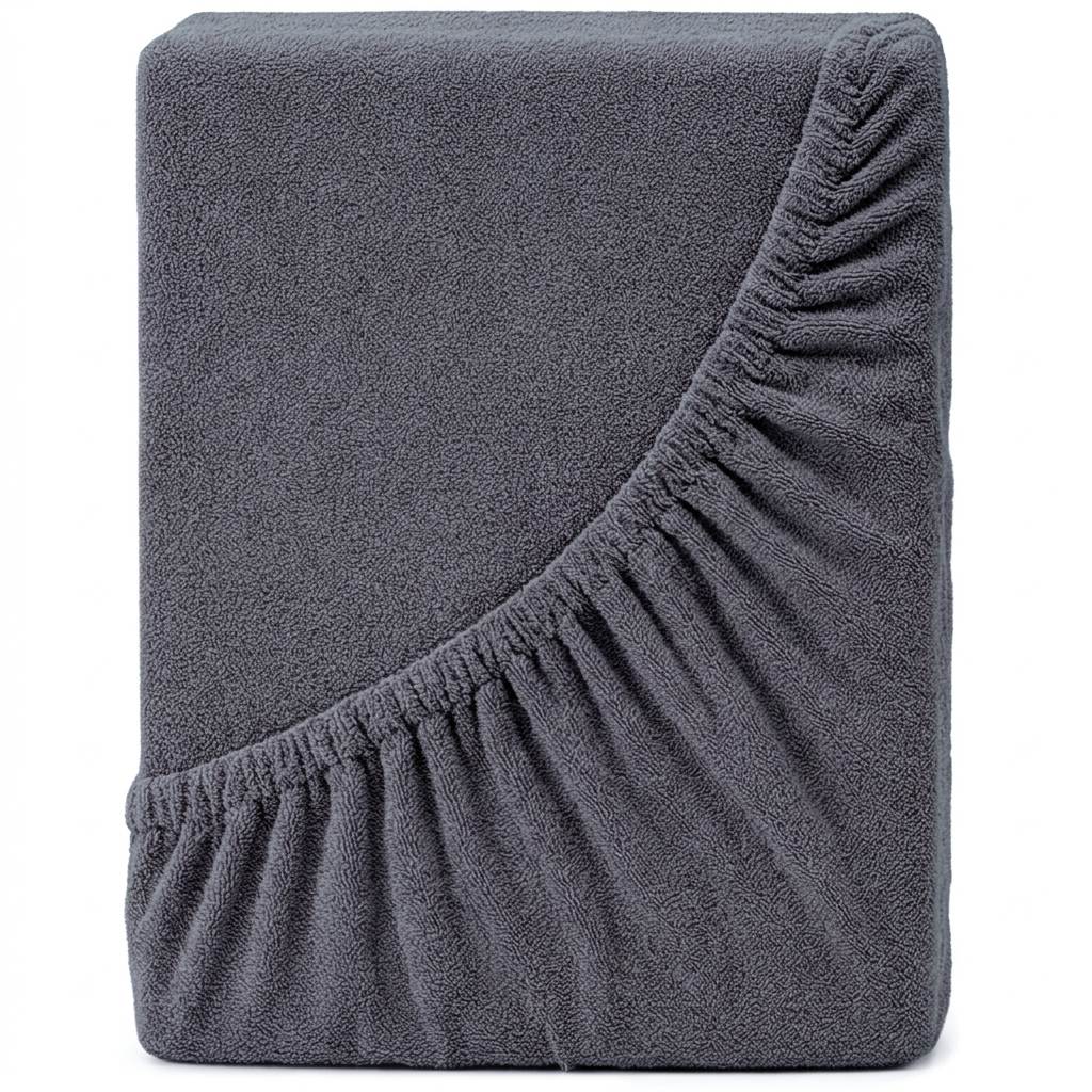 4Home Froté prostěradlo DELUXE antracit, 90–100 x 200 cm, 90–100 x 200 cm