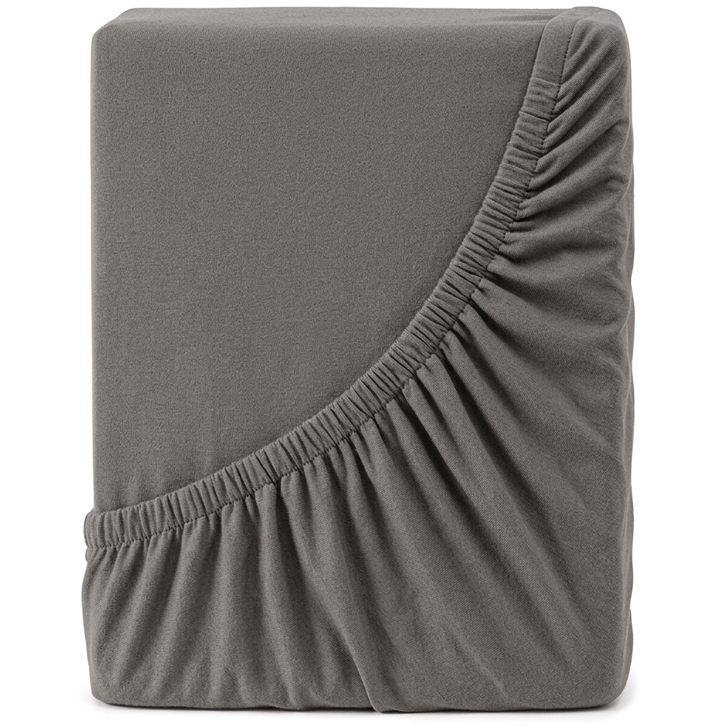 4Home Jersey prostěradlo DELUXE antracit, 200–220 x 200 cm, 200 x 200 cm