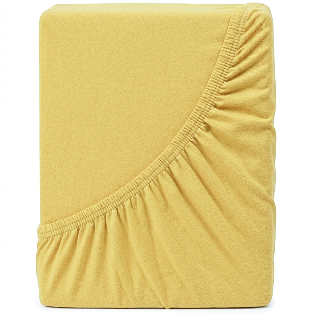 4Home Jersey prostěradlo IDEAL žlutá, 200–220 x 200 cm, 200 x 200 cm