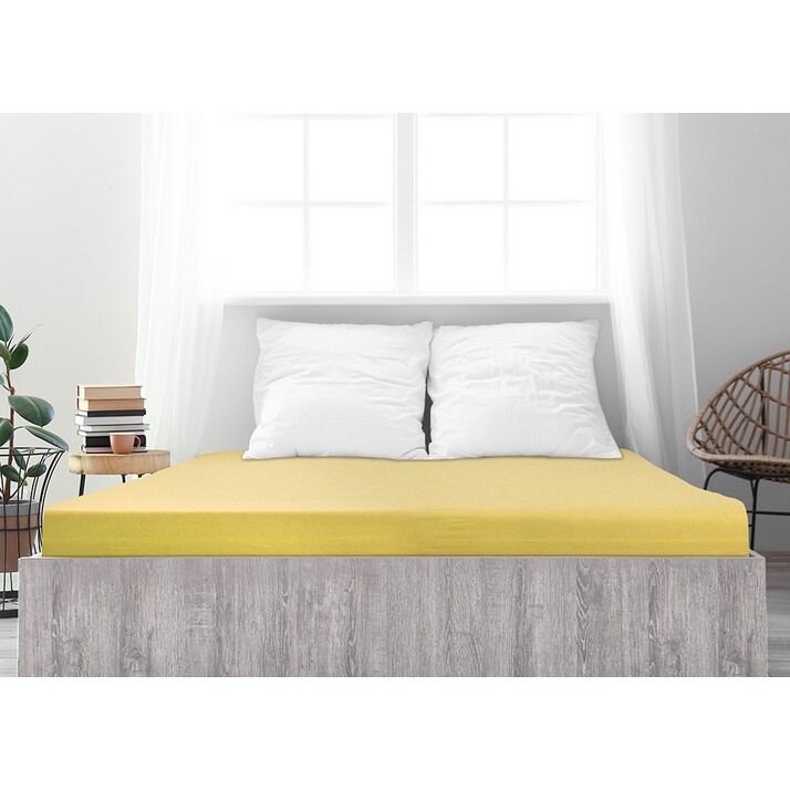 4Home jersey prostěradlo Ideál žlutá, 70 x 140 cm