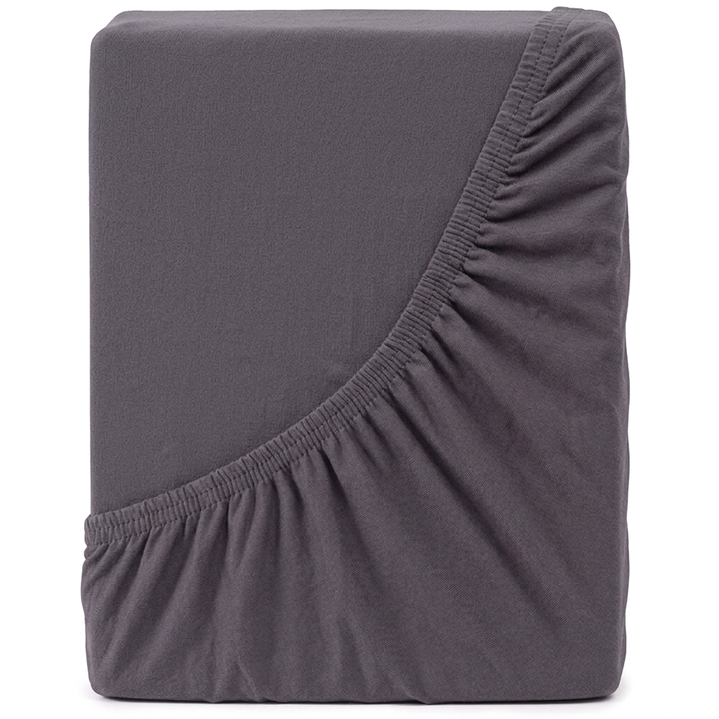 4Home Jersey prostěradlo MAKO antracit, 90–100 x 200 cm, 90–100 x 200 cm