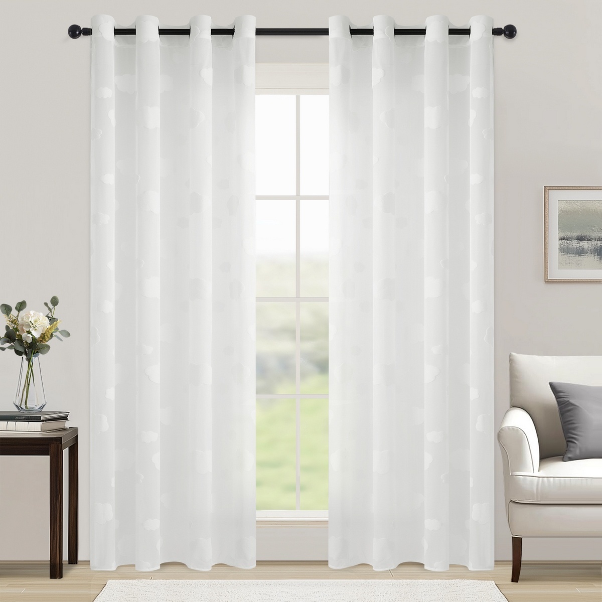 4Home Záclona Clouds, 150 x 250 cm