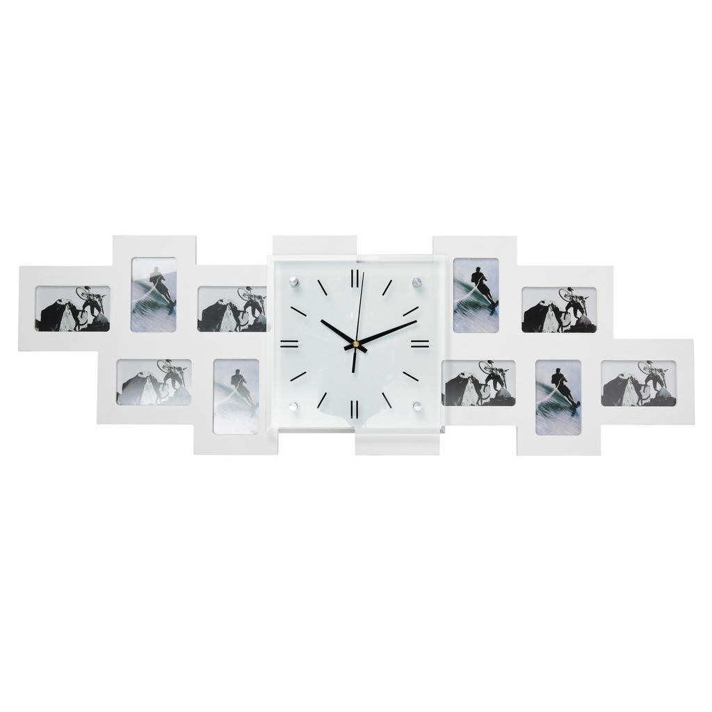 Ambia Home HODINY S FOTOGRAFIEMI bílá 80/26/4,8 cm