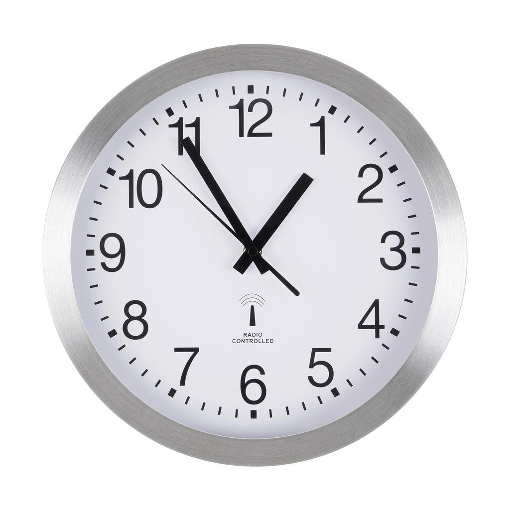 Ambia Home NÁSTĚNNÉ HODINY barvy stříbra, bílá 30 cm