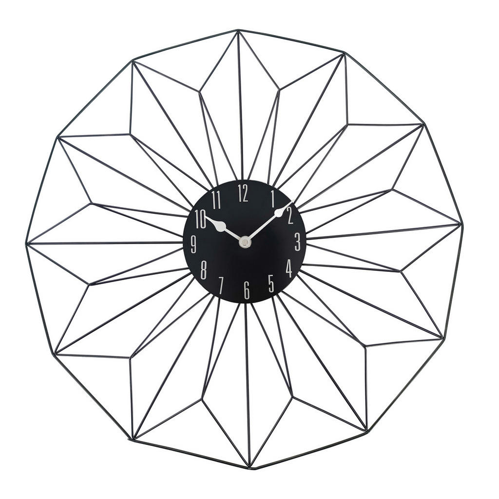 Ambia Home NÁSTĚNNÉ HODINY černá 50 cm