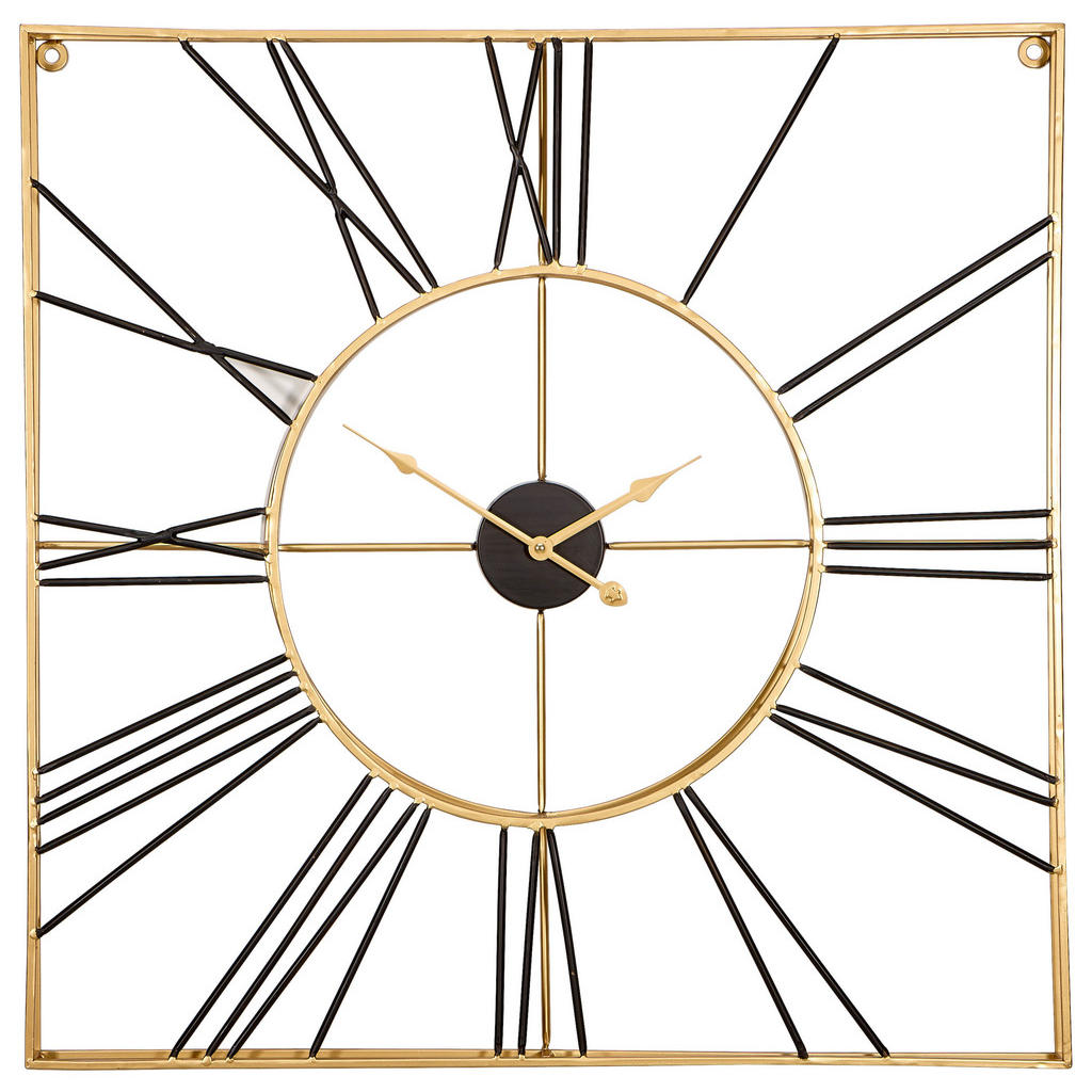 Ambia Home NÁSTĚNNÉ HODINY černá, barvy zlata 71/71 cm