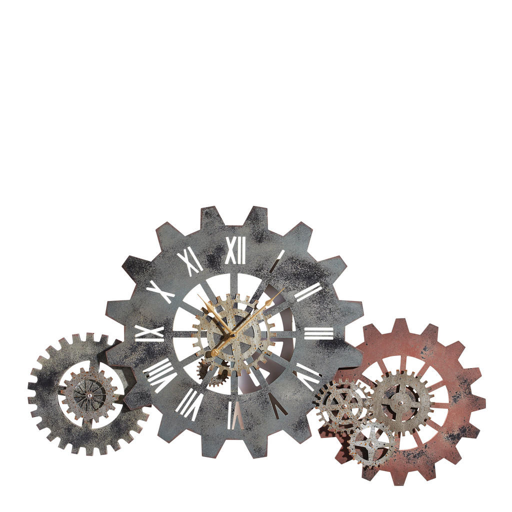 Ambia Home NÁSTĚNNÉ HODINY hnědá 107/63 cm