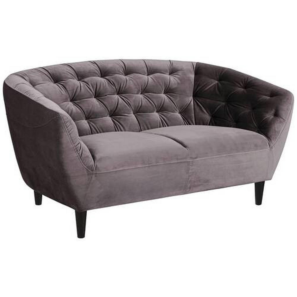 Ambia Home POHOVKA CHESTERFIELD, textil, tmavě šedá