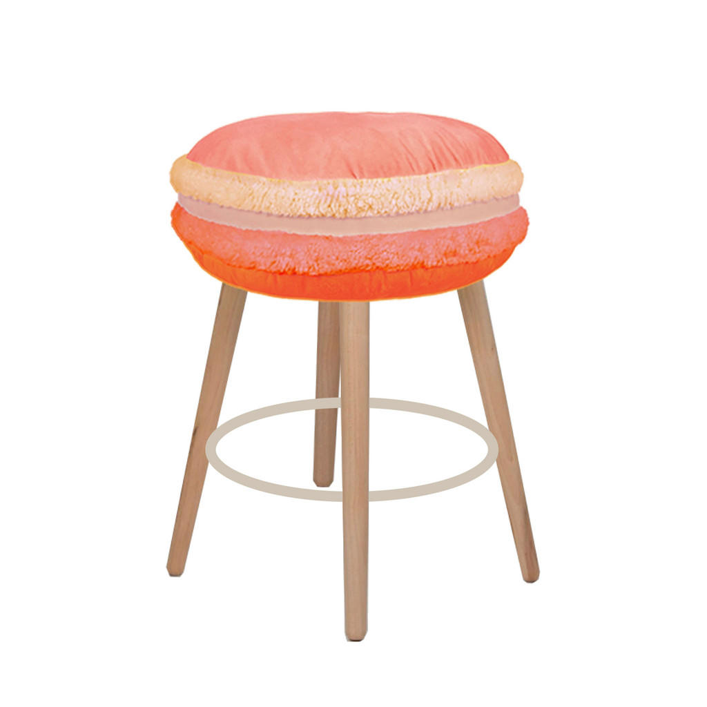 Ambia Home TABURET, dřevo, kov, plast, textil, papír, 29/42 cm 1