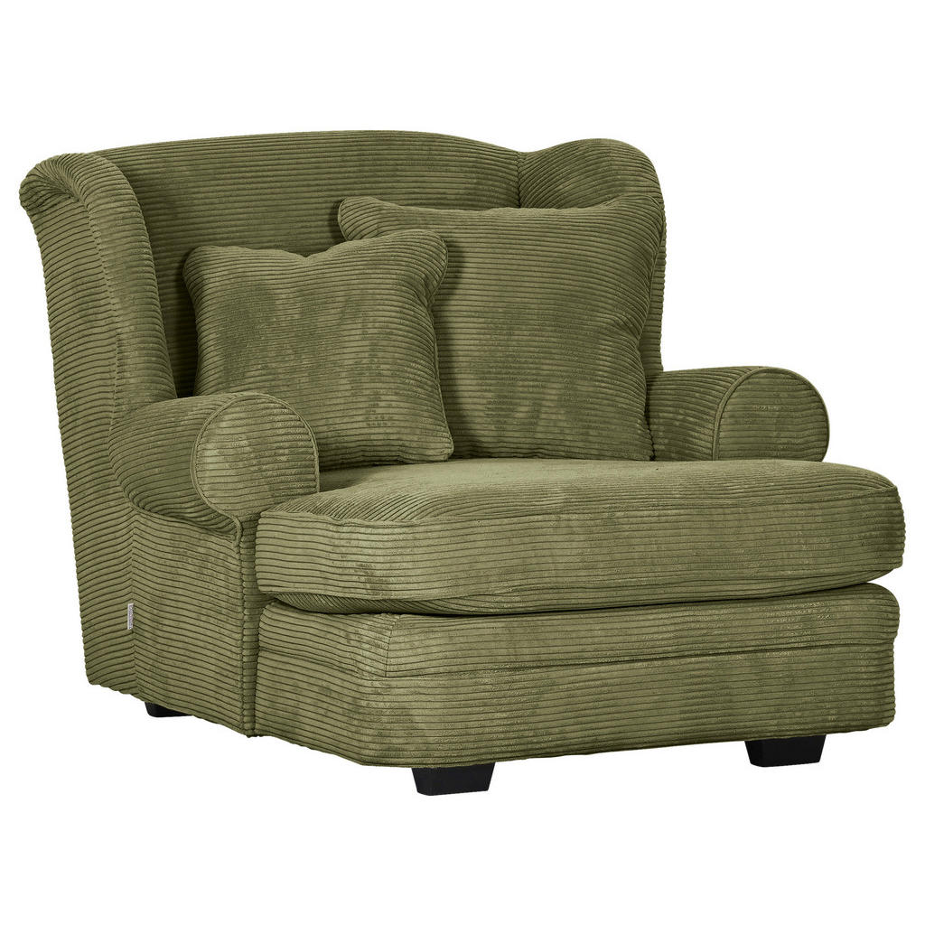 Ambia Home XXL KŘESLO, textil, olivově zelená