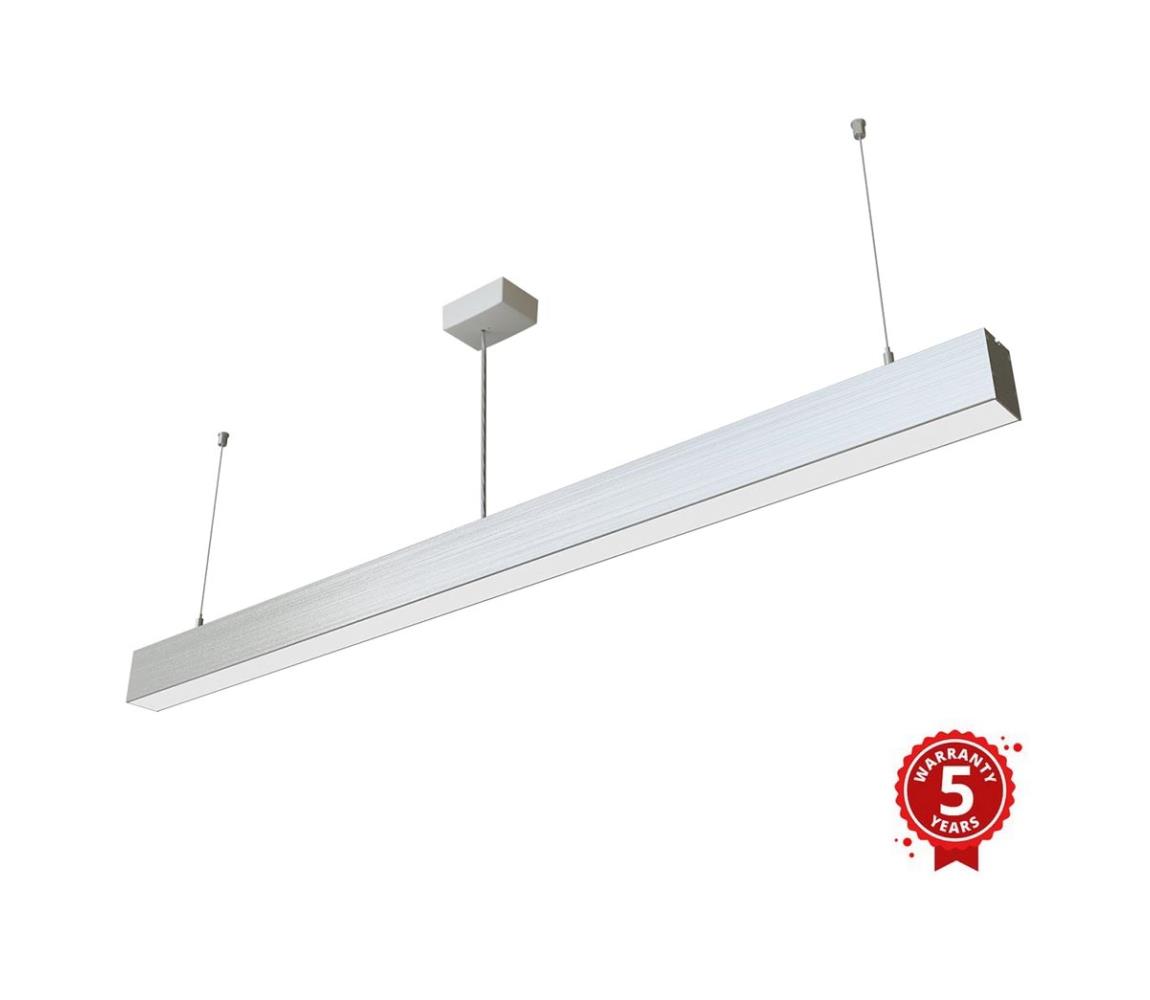 APLED - LED Lustr na lanku LOOK LED/46W/230V 4000K 120 cm stříbrná 20757