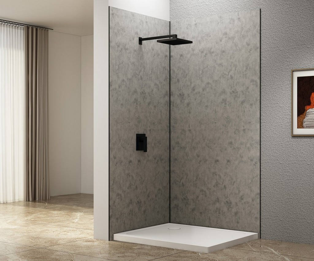 AQUALINE DENIPAN obkladový panel 800x2100, šedý beton DP800GB