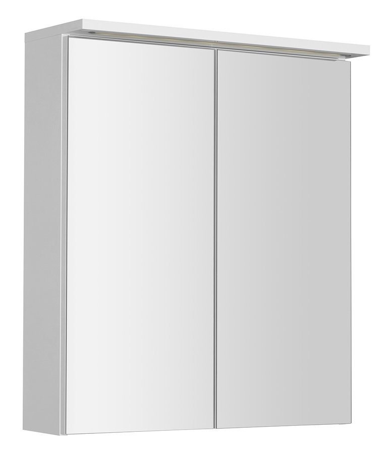 AQUALINE KAWA STRIP galerka s LED osvětlením 60x70x22cm, bílá WGL60S