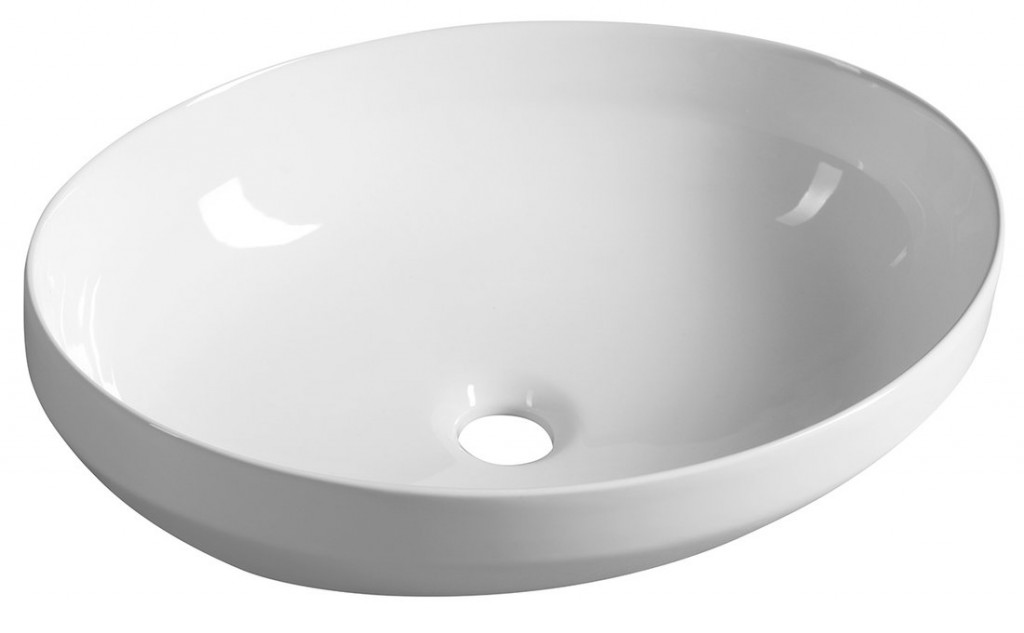 AQUALINE Keramické umyvadlo na desku 50,5x37cm, bílá 50361