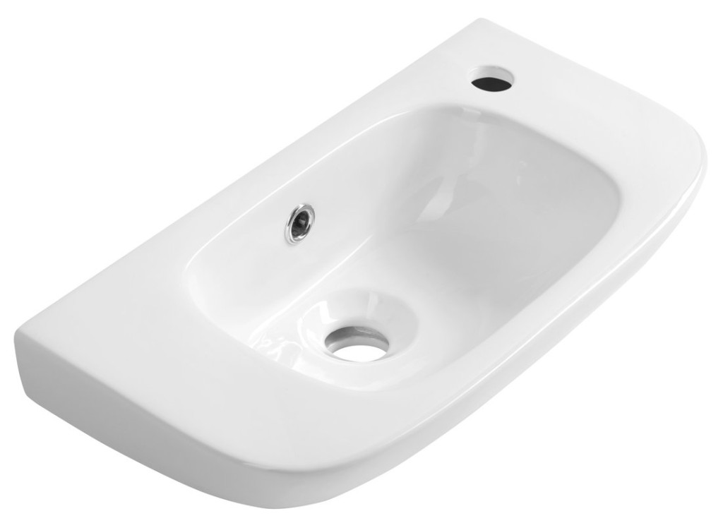 AQUALINE KIA keramické umývátko 49x25cm, bílá NP405
