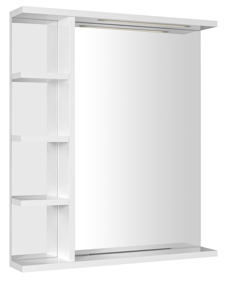 AQUALINE KORIN STRIP zrcadlo s LED osvětlením a policemi 60x70x12cm KO370S