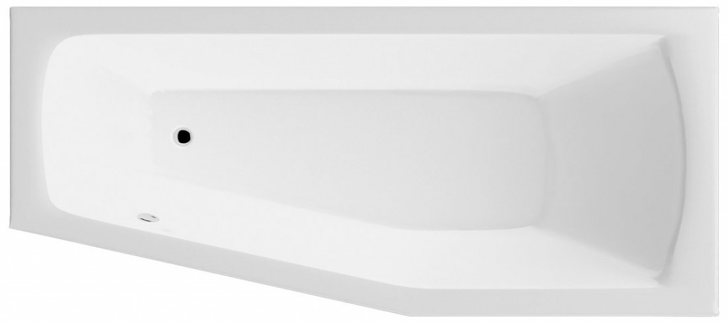 AQUALINE OPAVA vana 160x70x44cm, pravá, bílá A1671