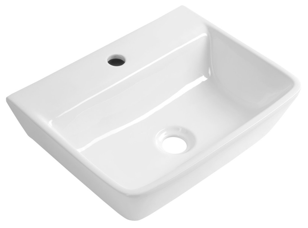 AQUALINE REEMA keramické umyvadlo 45x35cm, bílá NP440